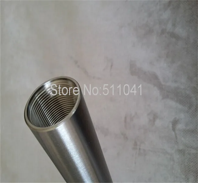 Gr5 ống titan grade5, Khả Năng Chống áp cao nhiệt độ cao ống titan, titan ống chủ đề 32*3*300, bề mặt màu đen