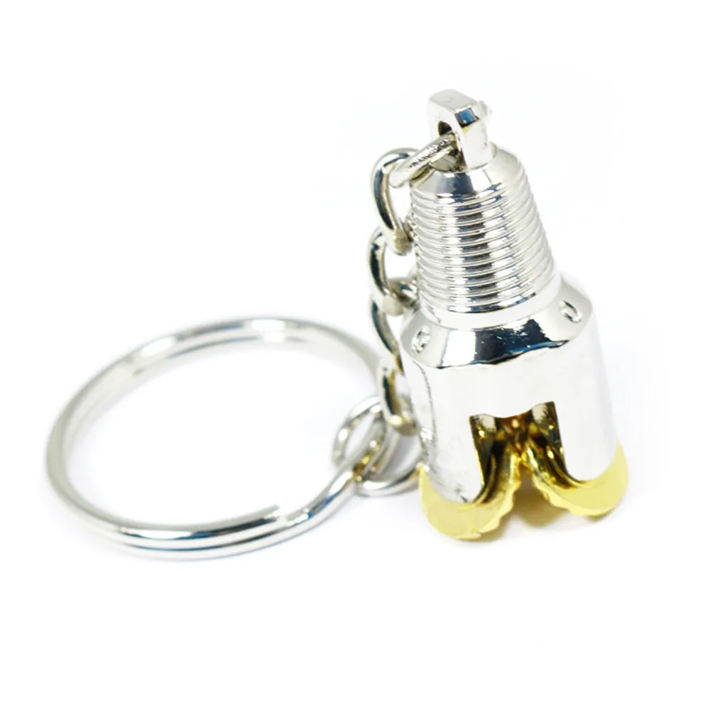 Ya.x Rotary 3D Drill Bit Pendant Key Chain Oilfield Tricone Oil Well Jewelry Gifts Souvenirs Cone Keychain