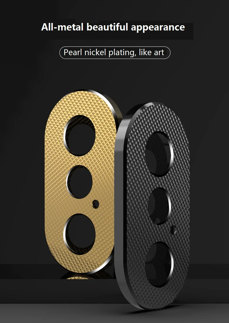 For iPhone X Ultra thin Aluminum Alloy Lens Cover Shutter Magnet Slider lens Camera Cover Phone Lens Privacy Sticker