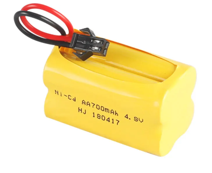 4.8v 700mah Rechargeable Ni-Cd AA 4.8v Bateria with Charger 4.8v nicd ni cd battery pack 4.8v 700mah for RC boat model car toy