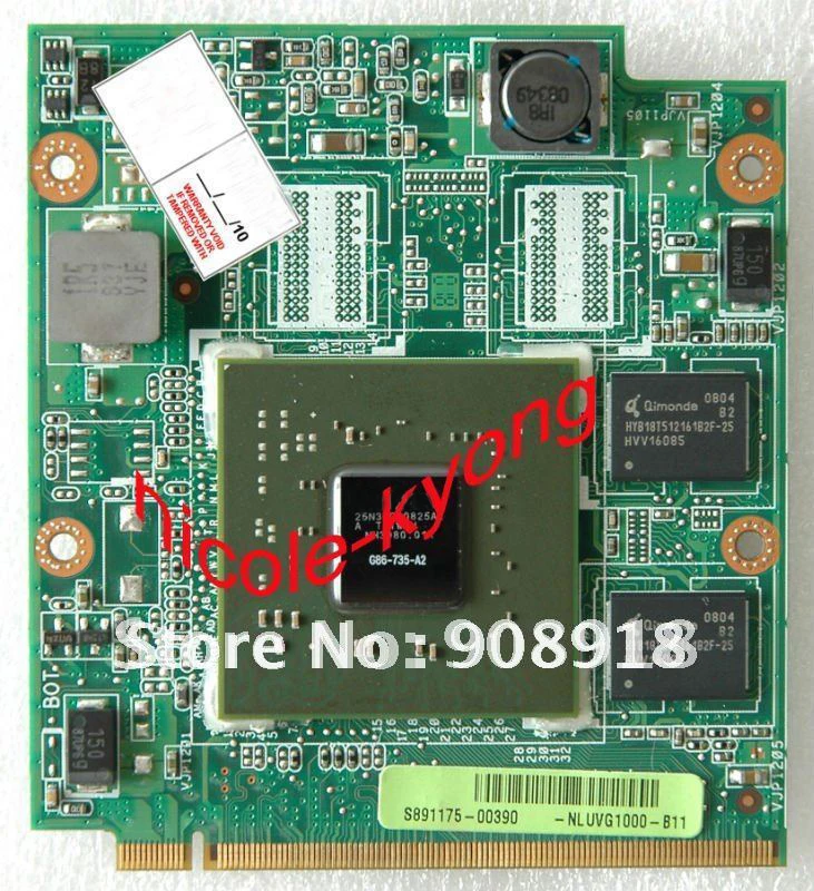 

08G28AS0313Q 08G28AS0313I 9300M G86-735-A2 NLUVG1000-B11 A8S VGA NB8P DDR2 BD for ASUS A8S A8SG F8S F8SG Z99D VGA Video Board