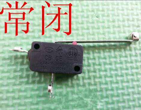 LXW-16 16A 125-250โวลต์สวิทช์ไมโครชิ้นส่วนเครื่องทำน้ำอุ่นที่มีเหล็กลายalwayปิด2.8X1.6เซนติเมตร