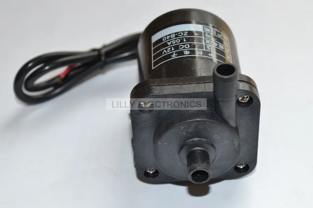 No Thread-ZC-B40 12V DC Mini Brushless Magnetic Hot Water Pump (0-100 degrees C)ZC-B40