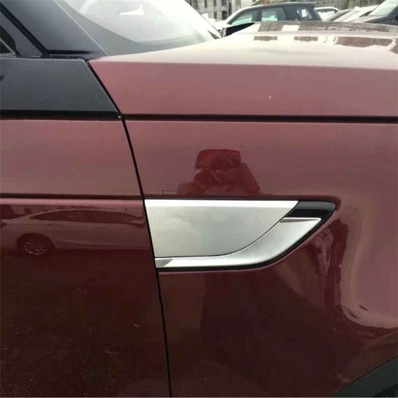 For Land Rover Discovery 5 LR5 2017 L462 car auto cover styling ABS plastic chrome front head body fender side logo sticker trim