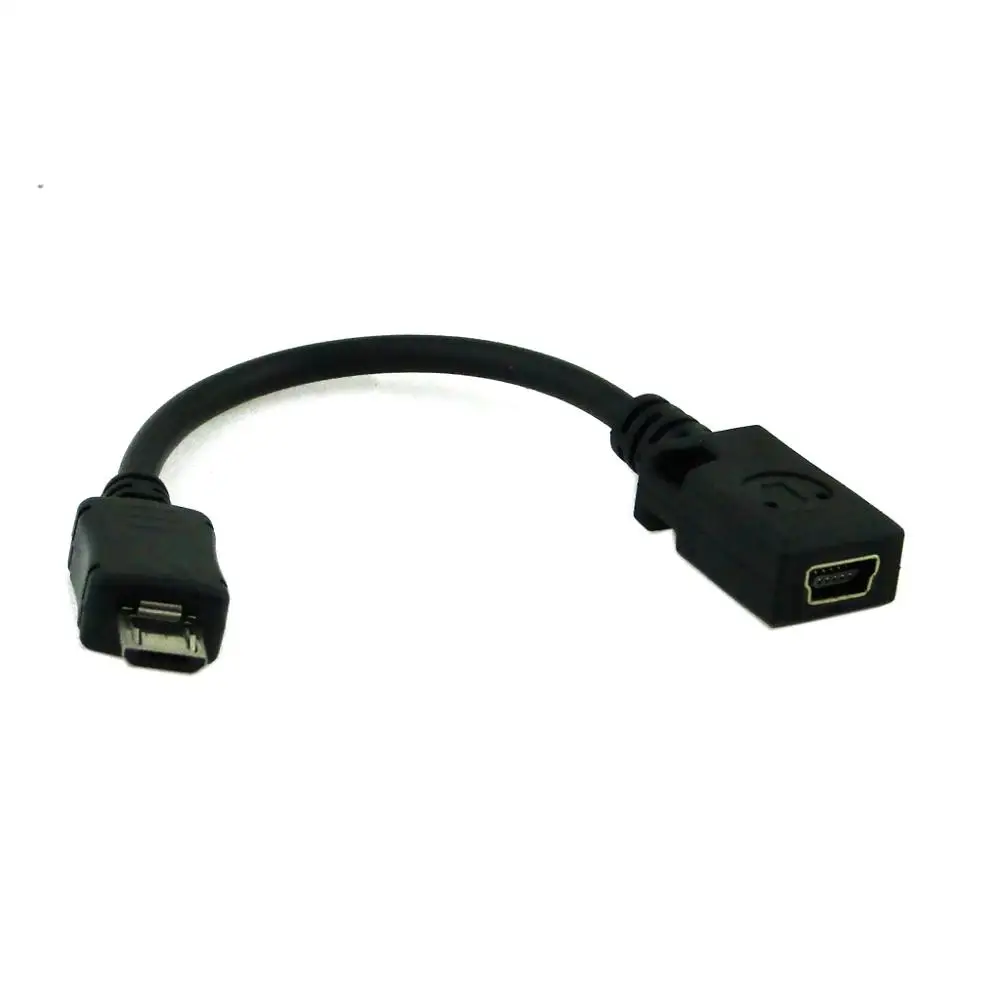0,2 m Micro-USB-Stecker auf Mini-USB-Buchse-Adapterkabel für Tablet PC/MP3/Handy/GPS MP4