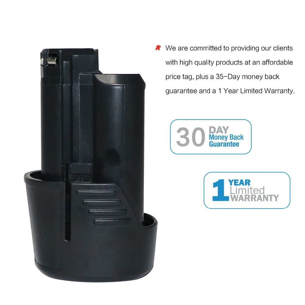 Аккумулятор Melasta BAT411 для электроинструментов, батарея для дрели Bosch 10,8 в 2000 мАч Li-Ion 2 607 336 013, 2 607 336 014, 2 607 336 333 2.0Ah, 2 шт.