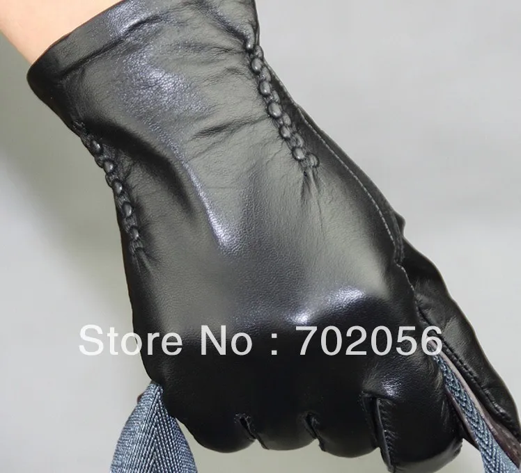 

charming koreal style Five Finger Leather gloves leather gloves Lambskin GLOVE 12pair/lot #3149