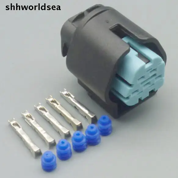 

shhworldsea 5 Pin/Way 1.5mm Waterproof Female Automotive Inject Sensor Connector Plug Housing For VW Audi Ford 1 928 405 159