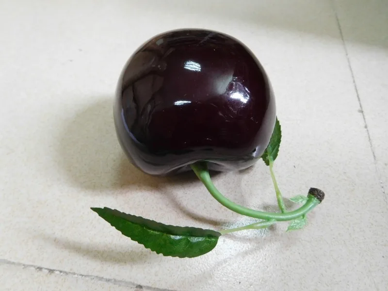 Child Red Black Cherry Fruit Foam Toys Model Simulation Food Educational Kid Pretend Play House Kitchen Decorative Toy 2021