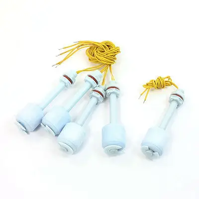 

5Pcs ZP7510 75mm Length Water Level Sensor PP Floating Switch Light Blue