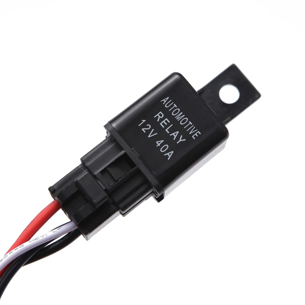 ECAHAYAKU LED Work light Relay Wire Harness Loom Fuse Switch 2.5 Meter Cable Suit For Connect LED work lights/bar light 12V 40A