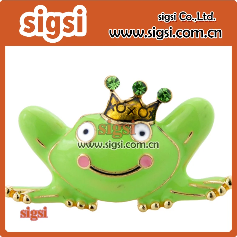 

Vivid The Frog Prince rhinestone brooch and animal pins for decoration