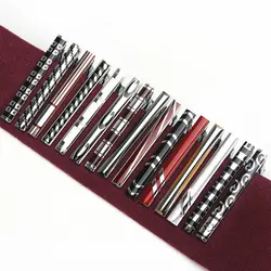 Fashion Man Tie Clip For Men Classic Metel Tie Clips Copper Ties Bar High Quality Enamel Tie Collar Pin Crystal Business Corbata