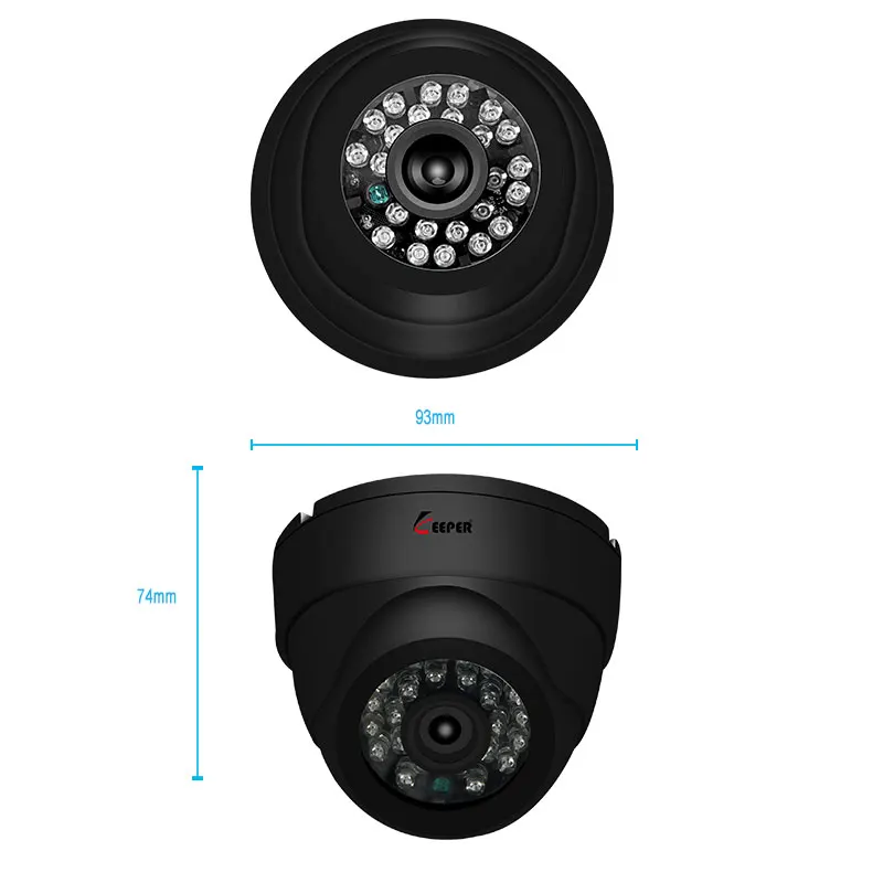 Keeper 1.3MP 960P HD Security Camera with IR CUT 24PCS IR LEDs Night Vision Analog camera Indoor Dome Surveillance CCTV Camera