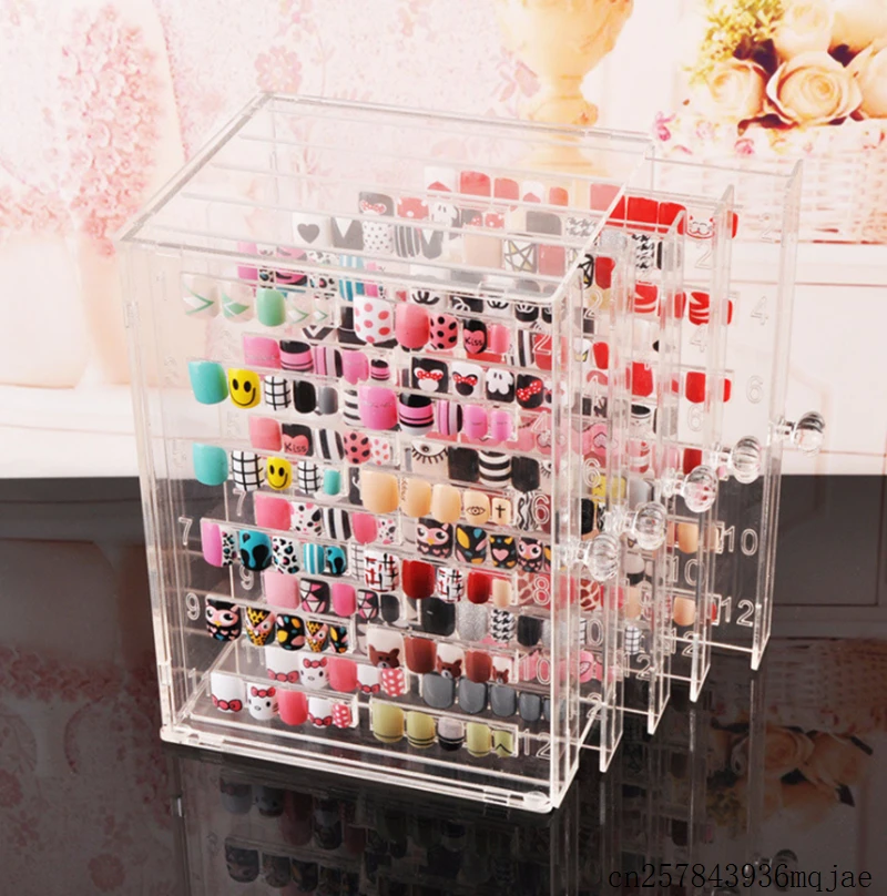 

Nail Gel Display Boxes Nail Sample Display Shelf Clear Acrylic Display Shelf