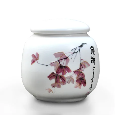 Dehua small tea caddy, tea storage, mini tea pot, ceramic special canisters, puer, oolong jar,wholesale~