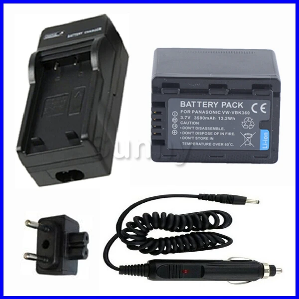 

Battery and Charger for Panasonic HC-V10,HC-V100,HC-V100M,HC-V500,HC-V500M,HC-V700,HC-V700M,HDC-TM41H,HDC-TM55,HDC-TM80,HDC-TM90