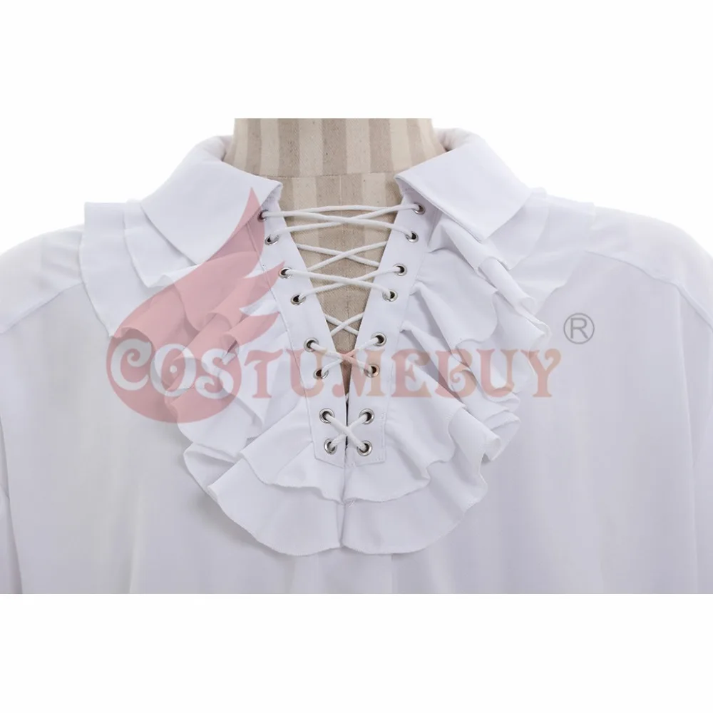 Costumebuy camicia medievale Vintage uomo rinascimentale Scottish Poet Vampire coloural Jabot camicetta manica lunga pirata su misura