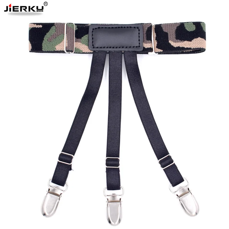 Jierku Kemeja Garter Baju Pria Tetap Kaki Pemegang Suspender Kemeja Kawat Gigi Labu Gesper Kemeja Garter 1 Pasang GW08231