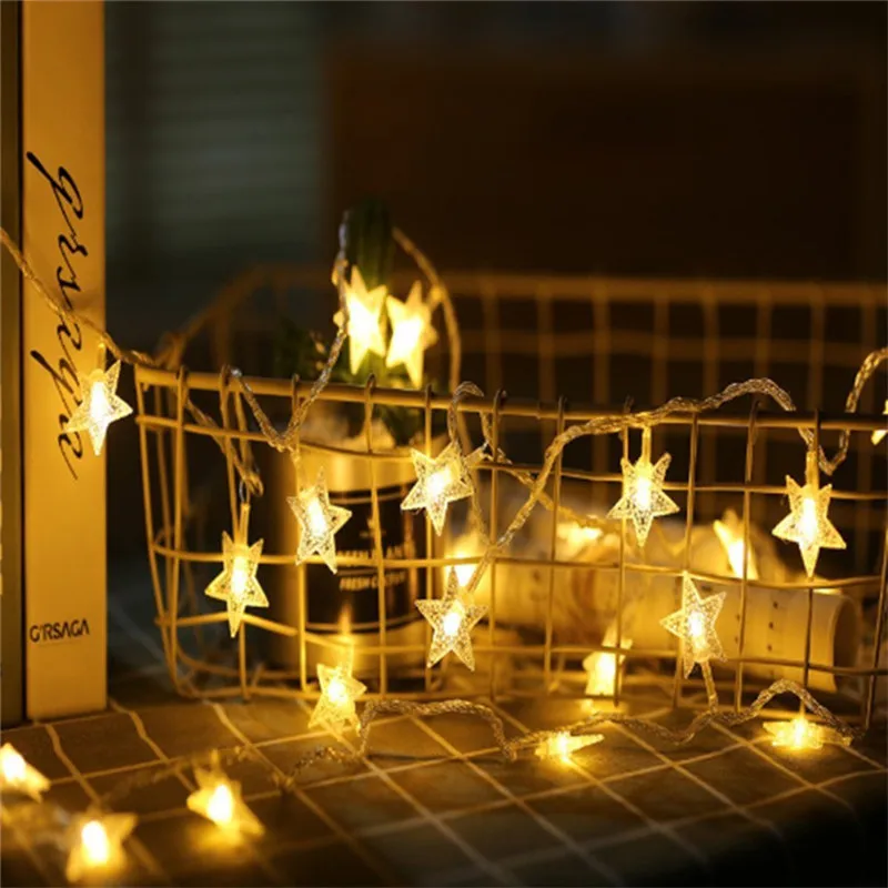 2M 5M 10M Star LED String Lights Fairy Lights Christmas Home Room Wedding Decoration Twinkle Lights Battery USB 220V Powered