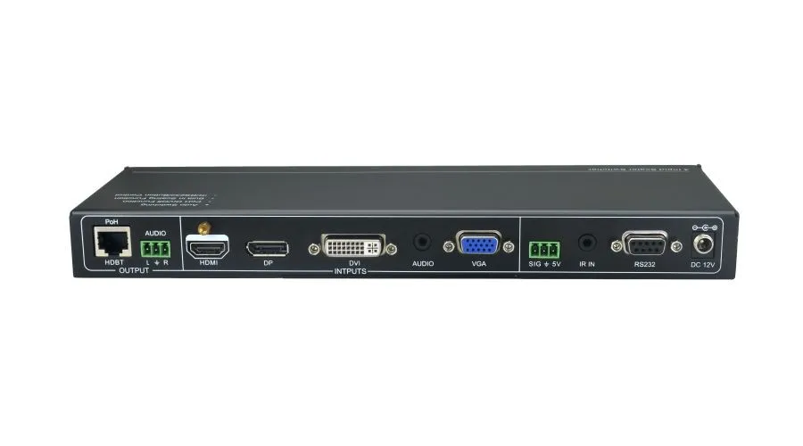 

Скалерный коммутатор 4x1 с 1 входами HDMI/DP/DVI/VGA и 1 выходом HDBT 4K с функцией оценки