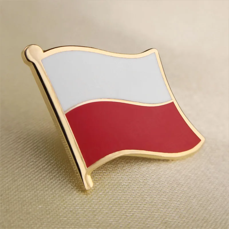 Soft Enamel Poland Flag Lapel Pins