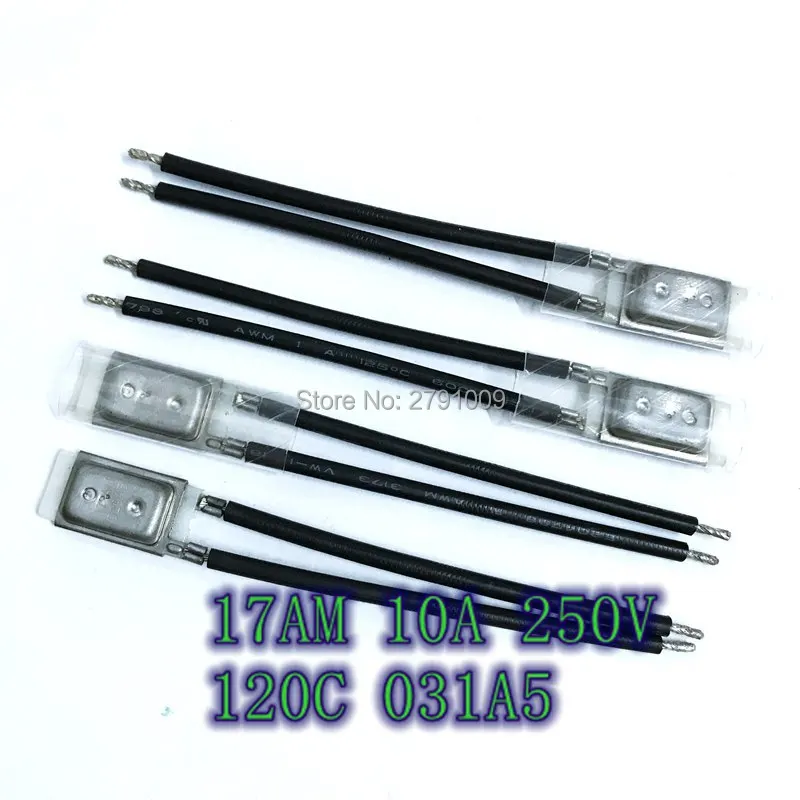 17AM 120 Degree 17AM 031A5 Normally Closed Overheat Protector Motor Power Temperature Switch 120 C NC 10A 250V 17AM031A5 Manual
