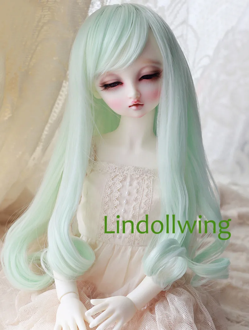

1/3 BJD Wig Pullip Dal DD Dollfie Doll Wig 8-9 inch Long Wig 5808 Mint Color