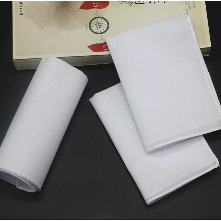 5PCS DIY handmade graffiti cotton handkerchief white cloth napkins woman wedding gifts wedding decoration cloth napkins