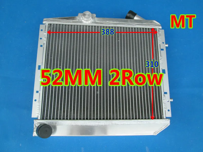 2Row 52mm Racing Aluminum Radiator For Renault 5/R5 R9/11 Super 5 GT C-type I4 Turbo MT 1.4L OHV engine 1983-1991 84 85 86 87