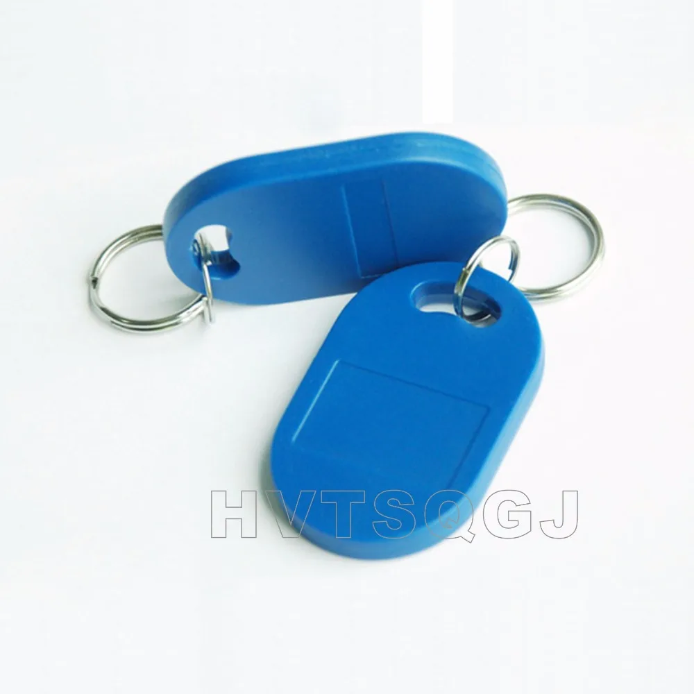 100pcs IC+ID Dual Chip RFID Key Fobs 125kHz+13.56MHz  EM4100 FM11RF08 for Access Control