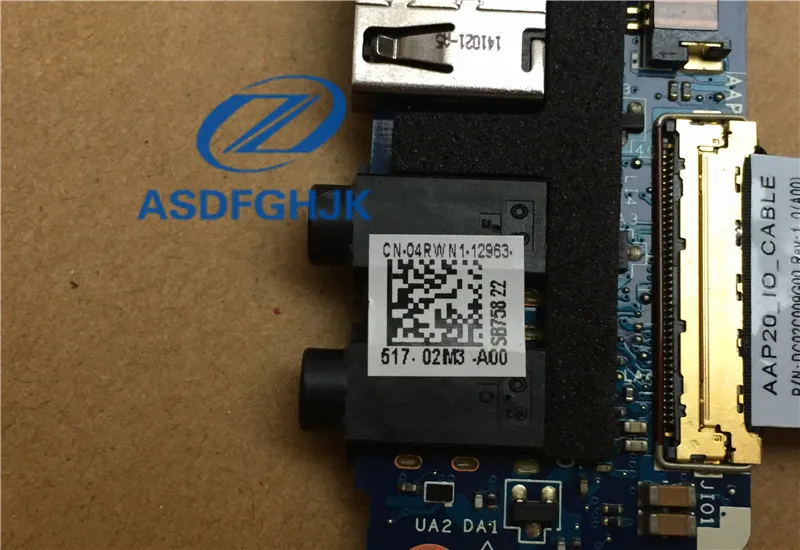 04RWN1 FOR DELL FOR Alienware 17 R2 Series Dual USB Audio Port Board DC02C009G00 4RWN1LS-B758P 100% test ok