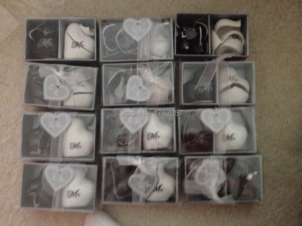 24pcs/lot=12set /lot wedding gifts heart shaped \