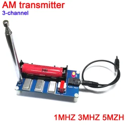 3 canali AM trasmettitore 1MHZ 3MHZ 5MZH con antenna per la radio riceve lettore trasmettitore o telefono