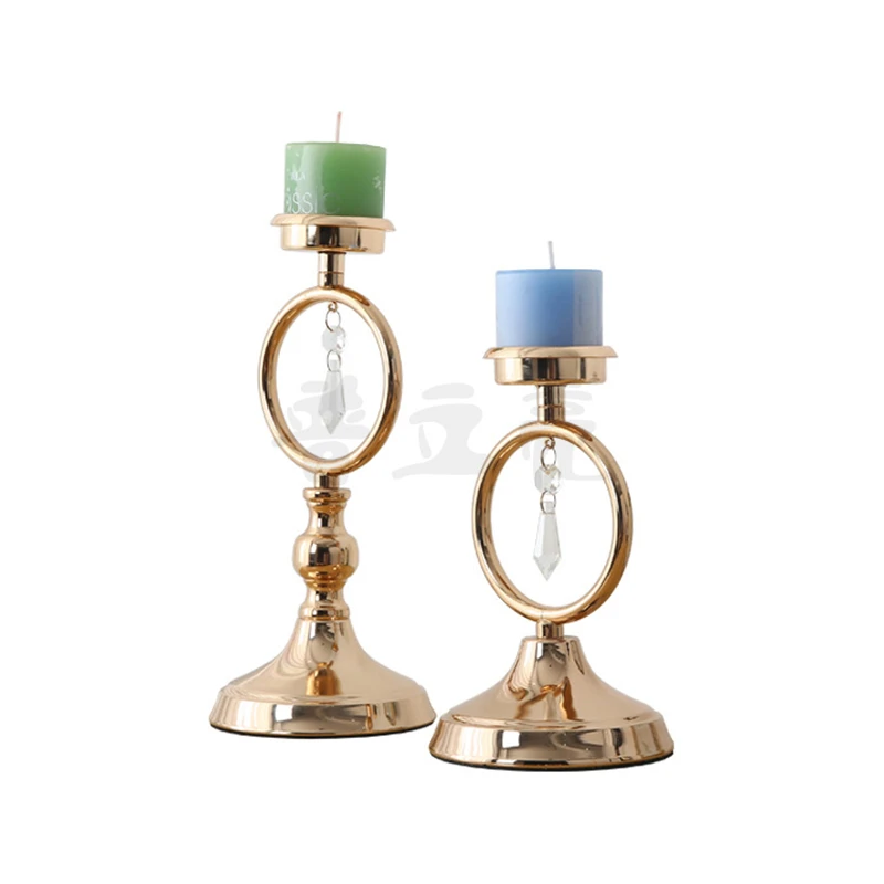 IMUWEN Metal Candle Holders Luxury Candle Stand Fashion Candelabra Table Candle Stand Exquisite Candlestick Home Decor