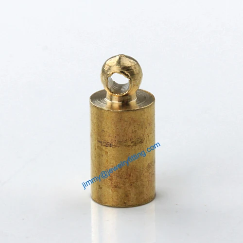 

3000pcs jewelry finding Metal End caps for laether cord crimp end cap chain end 4*9mm