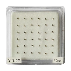 925 Sterling Silver 1.5MM Clear Crystal Nose Stud Pin Bone Tiny Nariz Piercing Body Jewelry 36pcs/Pack