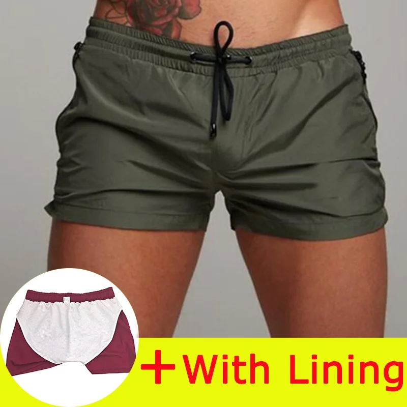 2023 New Mens Swimwear Board Shorts Swimsuit Men Sexy Swimwear Swimming Shorts Men Briefs Beach Shorts Sports Surf Swim Trunks