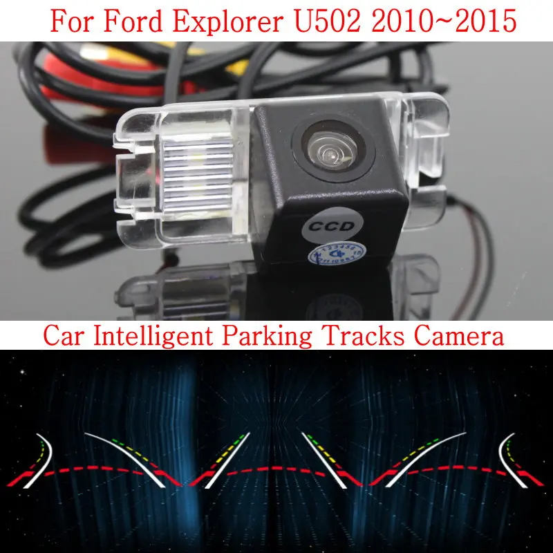 

Lyudmila Car Intelligent Parking Tracks Camera FOR Ford Explorer U502 / Back up Reverse Rear View Camera / HD CCD Night Vision