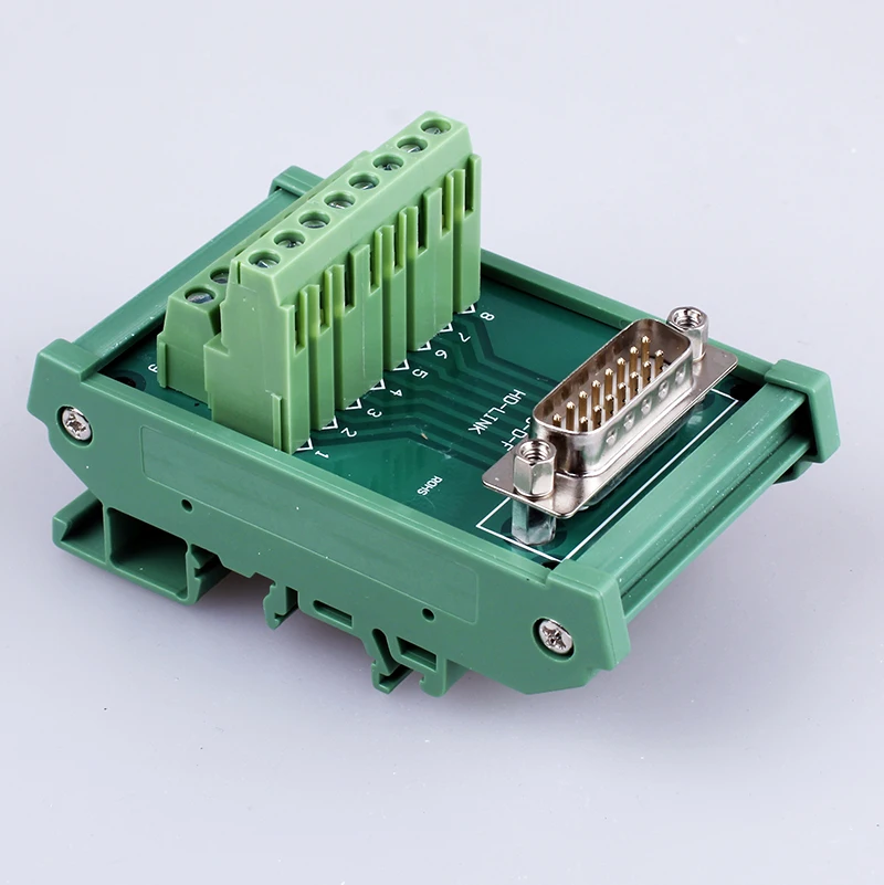 1PCS YT382 Male female optional DB15 interface  Terminal board  Connection module  Relay terminal panel    Repeaters