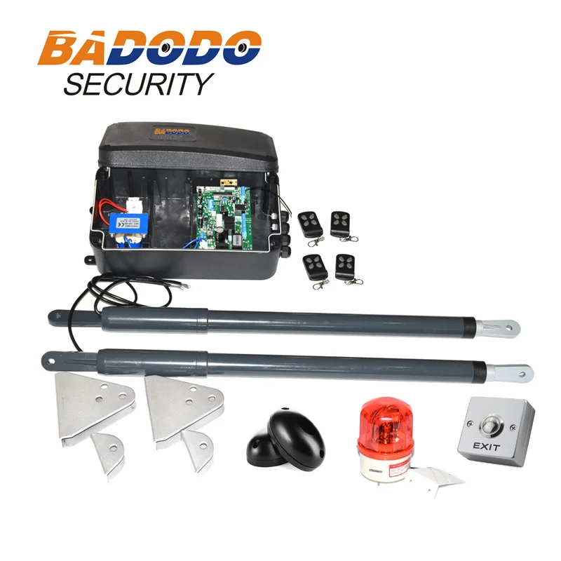 with fingerprint keypad optional automatic swing gate opener gate actuators kit 12VDC 200kg per leaf