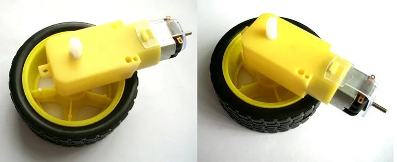 

DIY новый 2 пара/лот DC 3V-6V пластиковый редукторный двигатель + Шина для Smart Car Robot