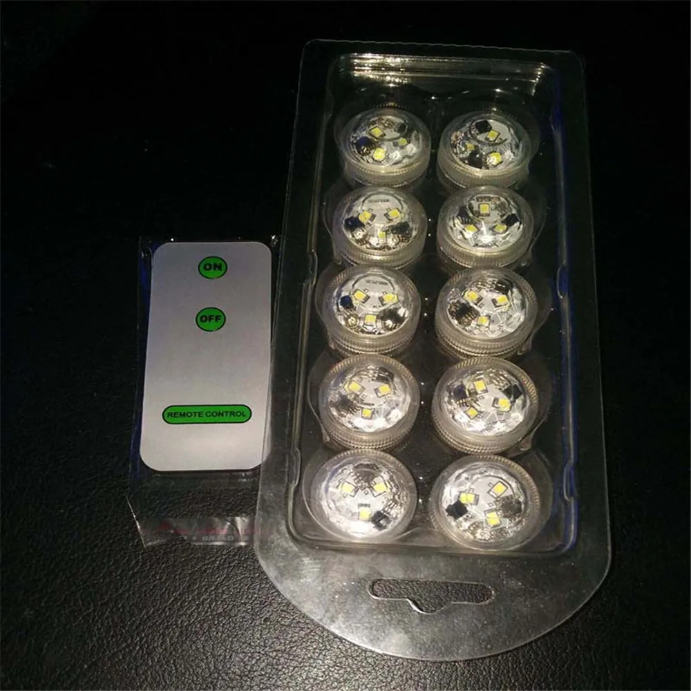 White, Warm White, RGB Color Changing Remote Controlled Waterproof Underwater Electronic Candle Lamp LED Submersible Tea Light