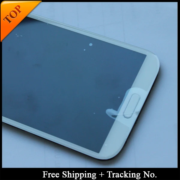 100% tested Grade AAA Super AMOLED Display For Samsung Note 2 N7100 LCD Screen Touch Digitizer Assembly