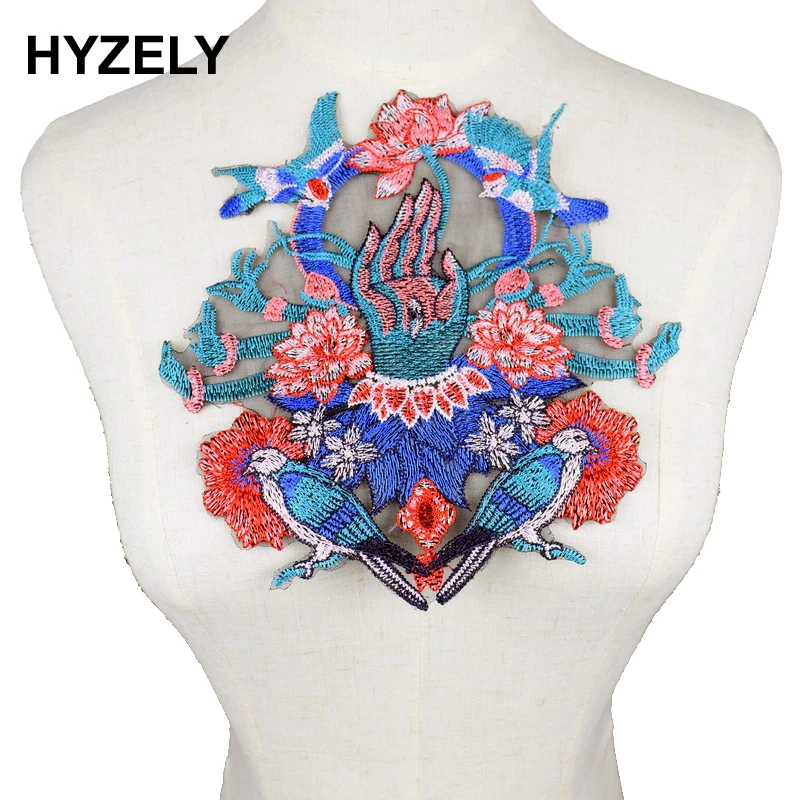 Craft collar Venise Sequin Floral Palm Embroidered Applique Trim Decorated Lace Neckline Collar Sewing NL350