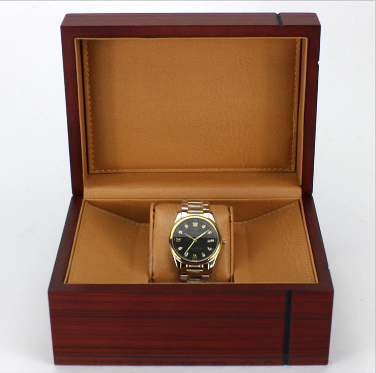 

The high grade wooden watch box bangle box with leatherette cushion