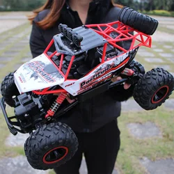 RC Racing Car 4WD Rock Crawler Radio Remote Control Car 2.4G Double Motors High Speed Vehicle Model Climbing Off-Road Buggy Toy