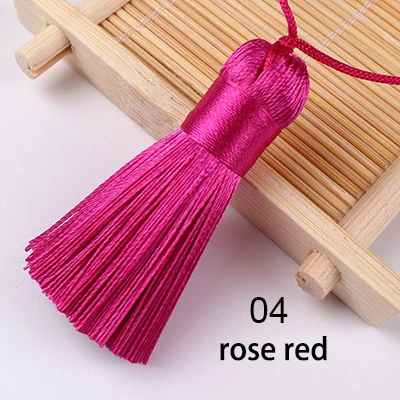 5 Stück/Set 5cm Quasten Hängende Seidenquasten Fransen zum Nähen Zierquasten Schlüsselanhänger DIY Dekorative Vorhang-Accessoires – Detail 13
