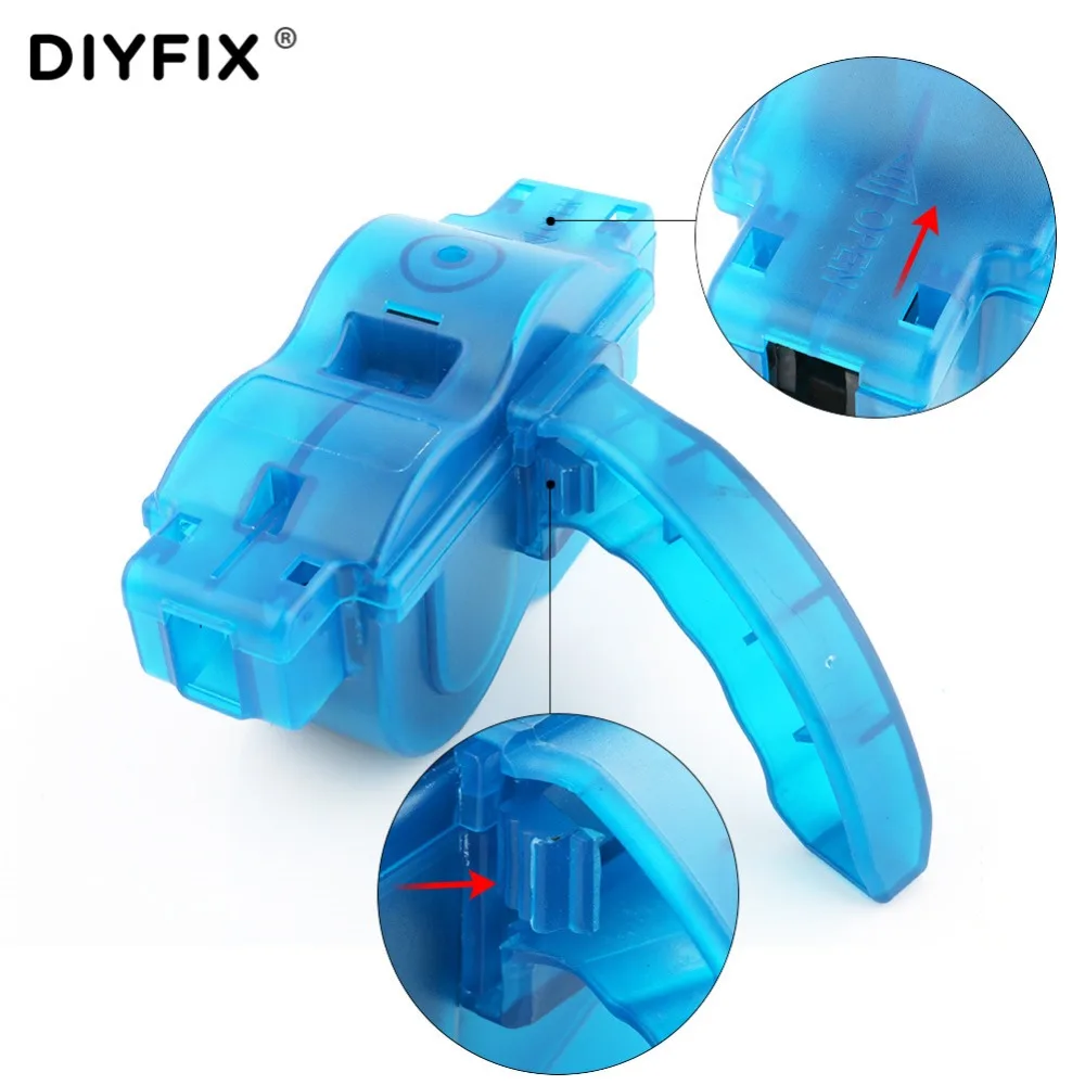 DIYFIX Portable Bicycle Chain Cleaner Bike Clean Machine Brushes Brushes Mountain Road Bike Cycling Cleaning Kit Outdoor Sports