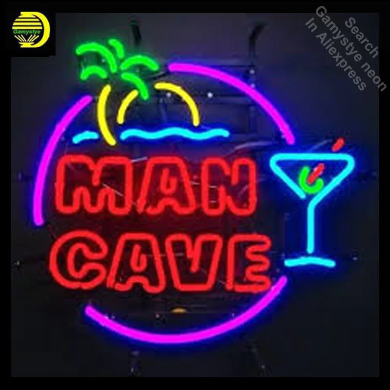 Man Cave Wallpaper Uk Best Ideas Neon Sign commercial neon bulb real glass tube beer BAR pub sign handcrafted Dropshipping 24X24